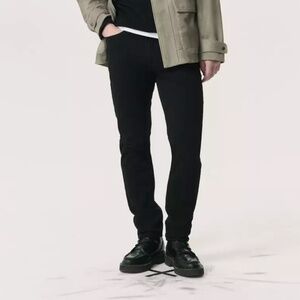 rag & bone fit 2 slim fit stretch black denim jeans - W31, L30